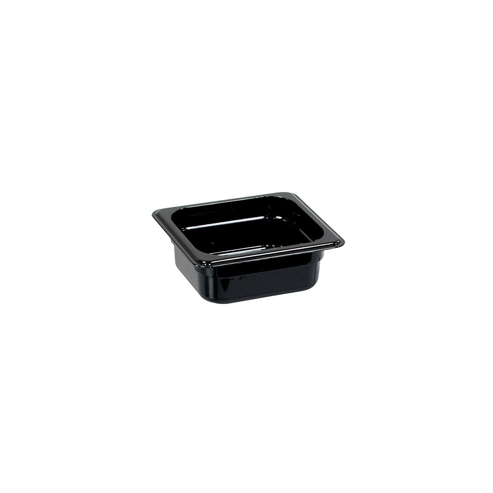 Stalgast Gastronormbehälter, Serie STANDARD, Polycarbonat, schwarz, GN 1/6 (100 mm)