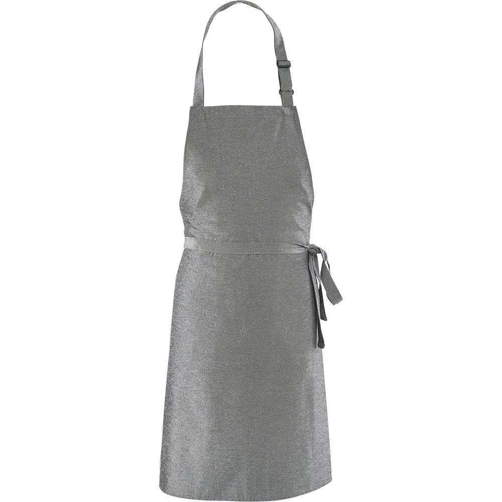 Nino Cucino Latzschürze, Baumwolle und Polyester, Grau, Länge: 920mm
