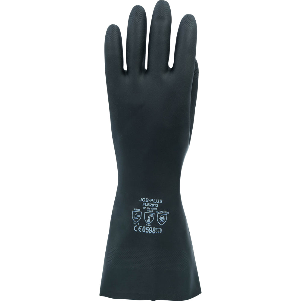 Stalgast Schutzhandschuhe, Naturkautschuk, Schwarz, Größe: M