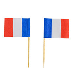 Kögler 2.500x Deko-Picker "Flagge, Frankreich", 10x 250 Stk./Schaukart.