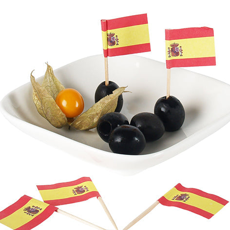 Kögler 3.750x Deko-Picker "Flagge, Spanien", 15x 250 Stk./Schaukart.