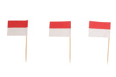Kögler 3.750x Deko-Picker "Flagge, rot/weiß", 15x 250 Stk./Schaukart.