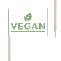 Kögler 3.750x Deko-Picker "Flagge, Vegan", 15x 250 Stk./Schaukart.