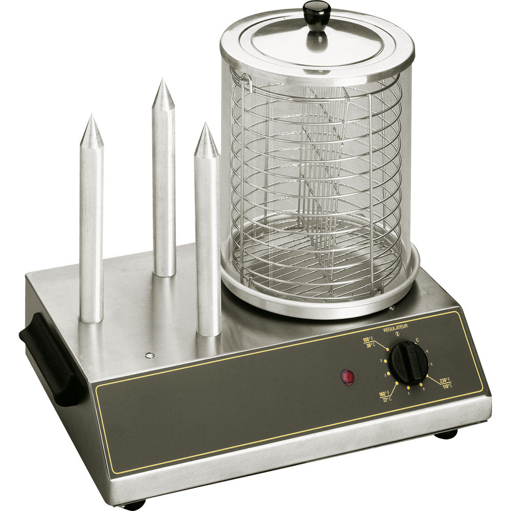 Stalgast ROLLER GRILL Hot Dog Gerät, Für bis zu 40 Würstchen, 440x300x400mm