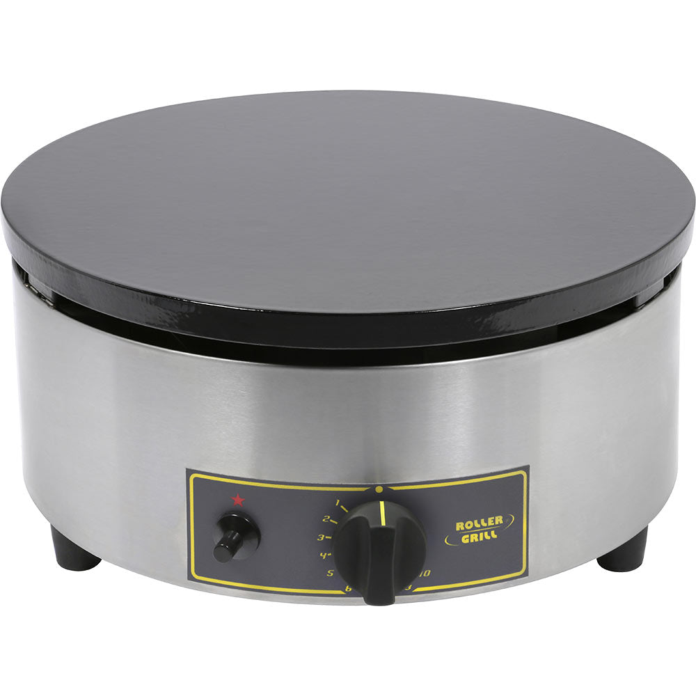 ROLLER GRILL Gas-Crêpesgerät, Edelstahl und Gusseisen, 3,6kW, Durchmesser: 400mm, Höhe: 200mm
