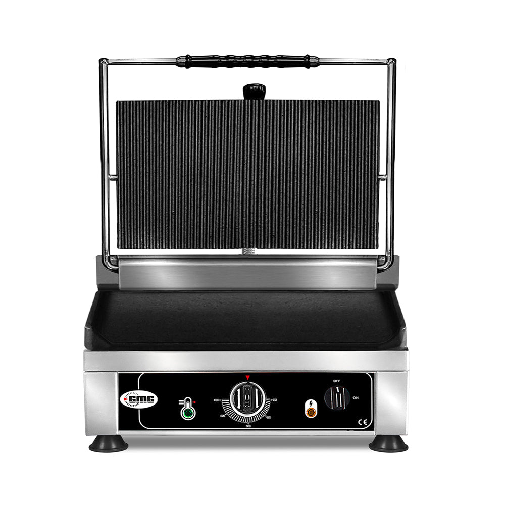 GMG Kontaktgrill, 3kW, oben gerillt, unten glatt, 510x500x300mm (KG2745G)
