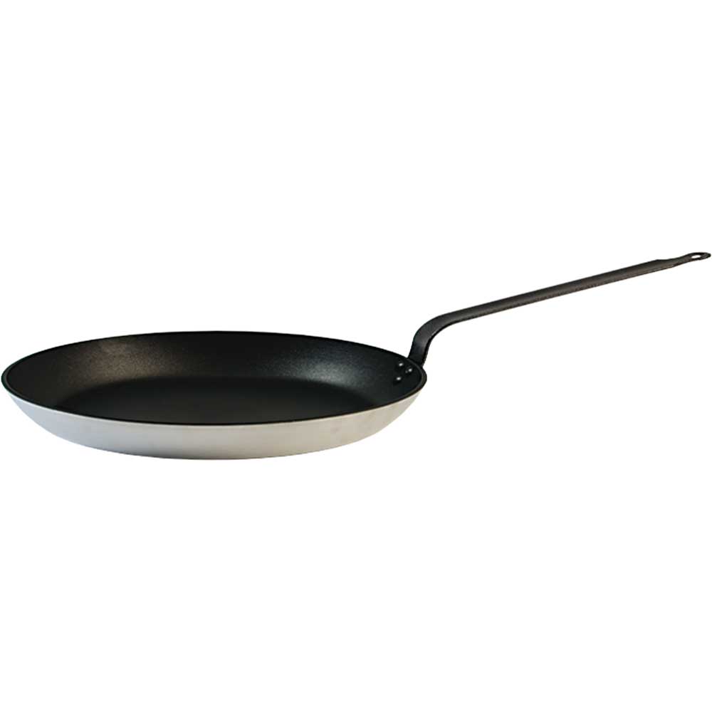 Stalgast Crepes-Pfanne, Aluminium mit Antihaftbeschichtung, Schwarz und Silber, Durchmesser: 250mm