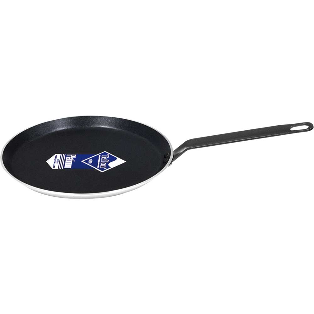 Stalgast Crepes-Pfanne, Aluminium mit Teflonbeschichtung, Schwarz und Silber, Durchmesser: 255mm