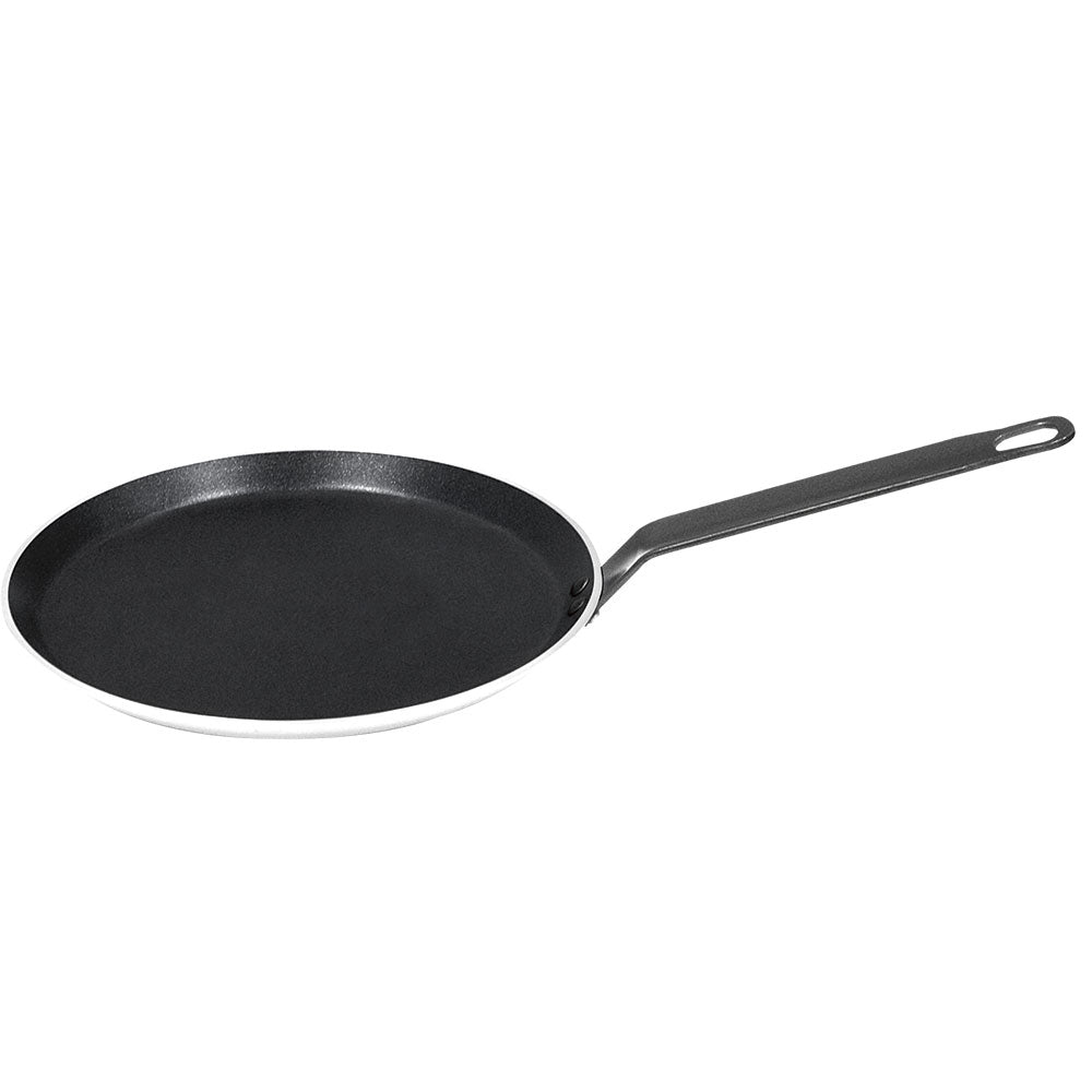 Stalgast Crepes-Pfanne (Mit Antihaftbeschichtung), Aluminium, Serie: PLATINUM, Schwarz und Silber, Durchmesser: 255mm