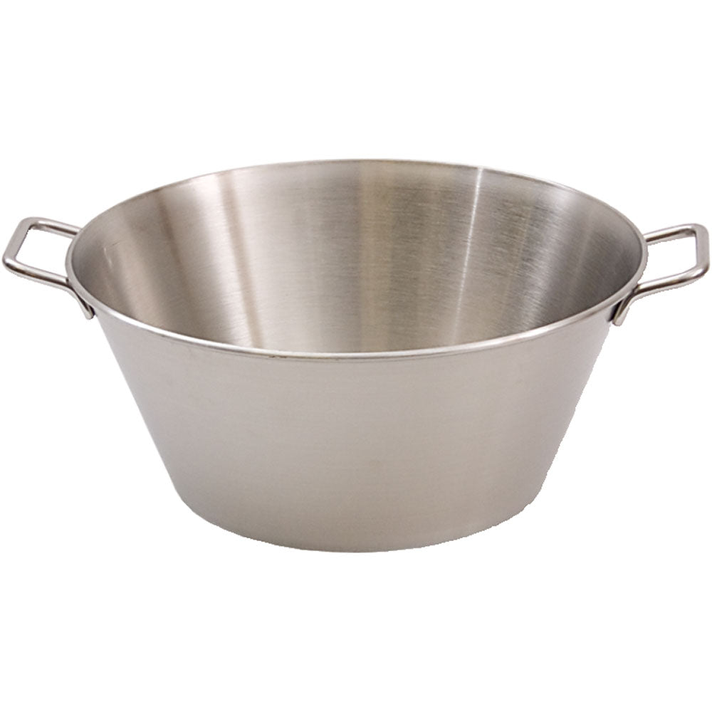 Stalgast Küchenschüssel (Mit Griffen), Edelstahl, Inhalt: 21L, Durchmesser: 450mm, Höhe: 200mm