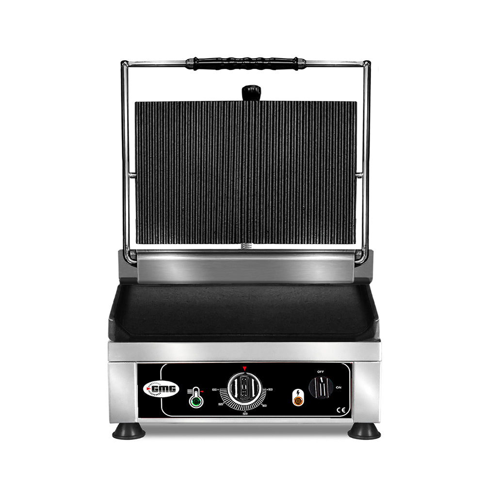 GMG Kontaktgrill, 1,75kW, oben gerillt, unten glatt, 290x440x300mm (KG2525G)