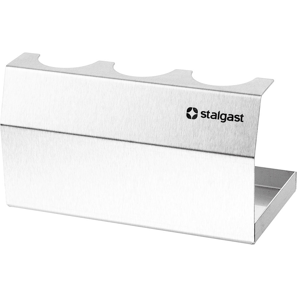 Stalgast Hot-Dog Ständer (Für 3 Hot-Dogs), Edelstahl, Silber, 217x110x118mm