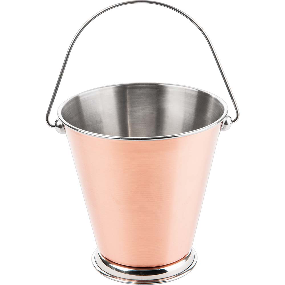 Stalgast Servier-Eimer, Edelstahl, Kupferfarben, Inhalt: 900ml, Durchmesser: 95mm, Höhe: 95mm
