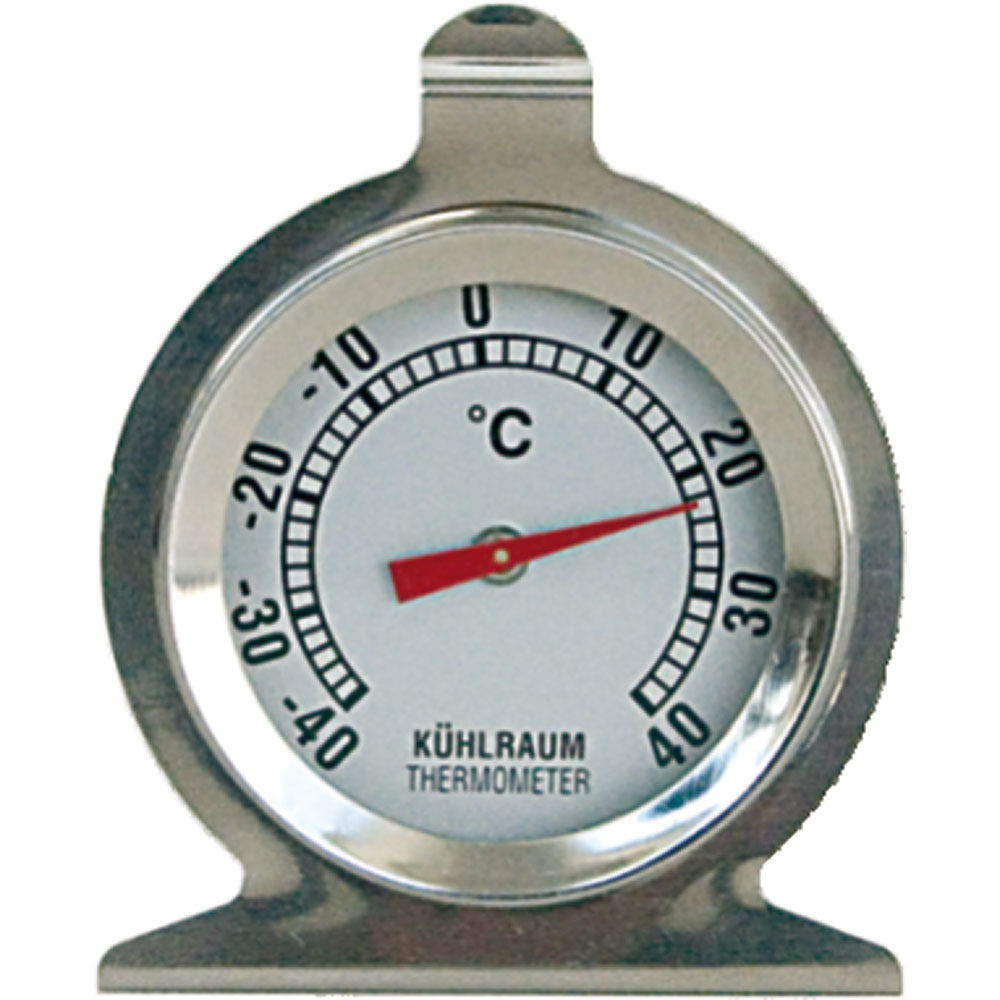 Stalgast Kühlschrank-Thermometer, Edelstahl, Temperaturbereich -40 °C bis 40 °C, Durchmesser: 52mm