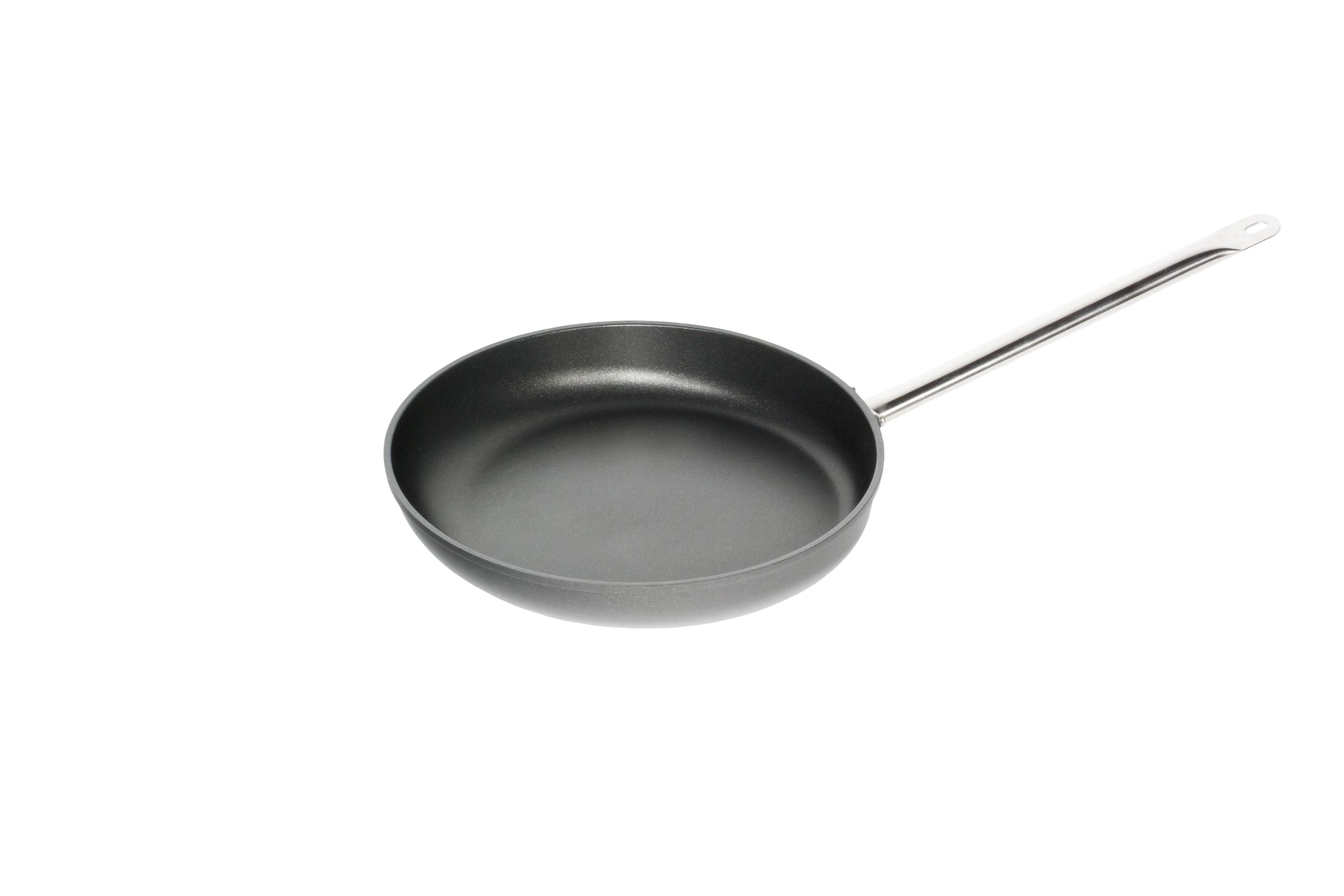 AMT Lyonerpfanne, Aluminiumguss, Schwarz, Durchmesser: 32-36cm, Höhe: 5-7cm