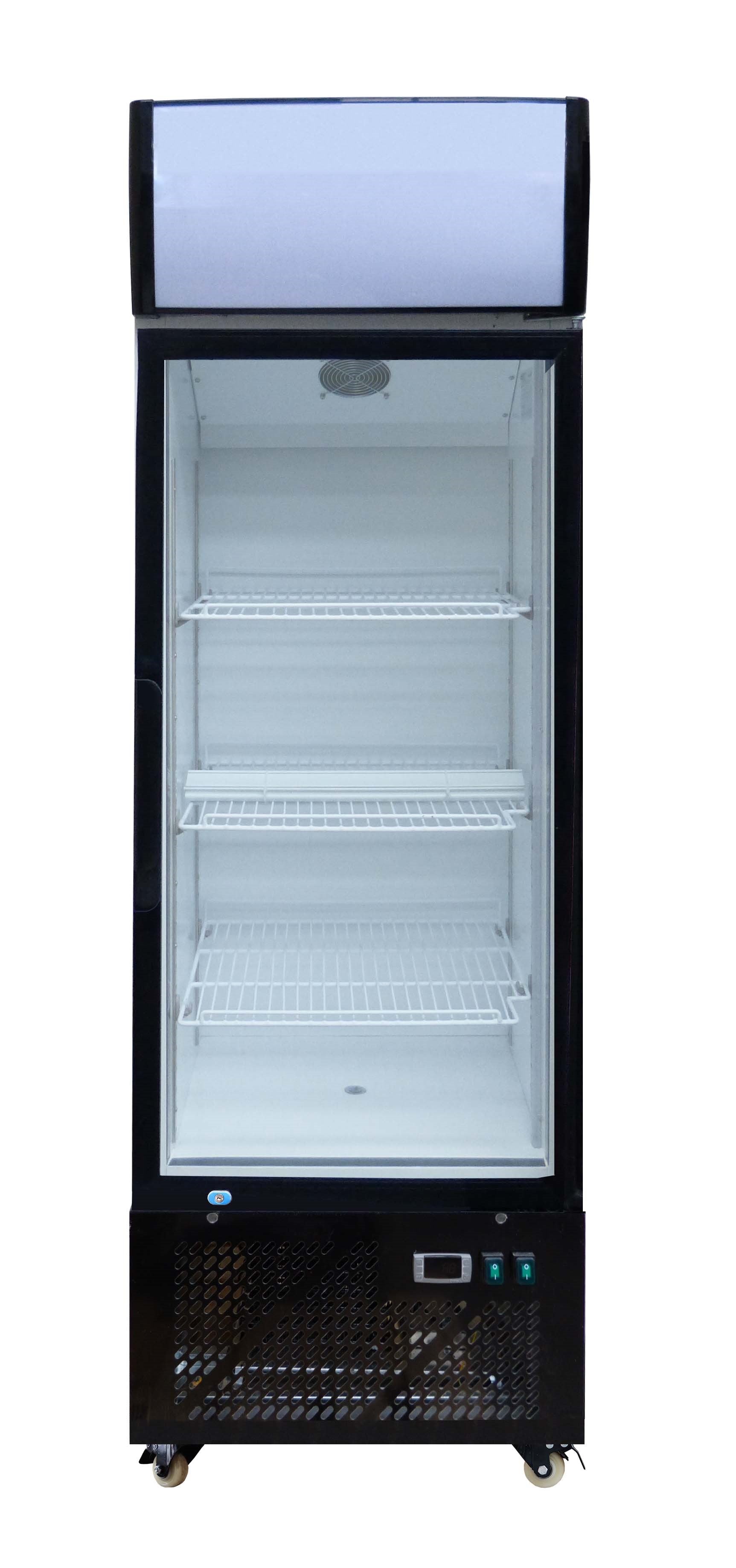 Skyrainbow Getränkekühlschrank mit Display, Inhalt 270 Liter, 230V, 185,5x60x58,5cm