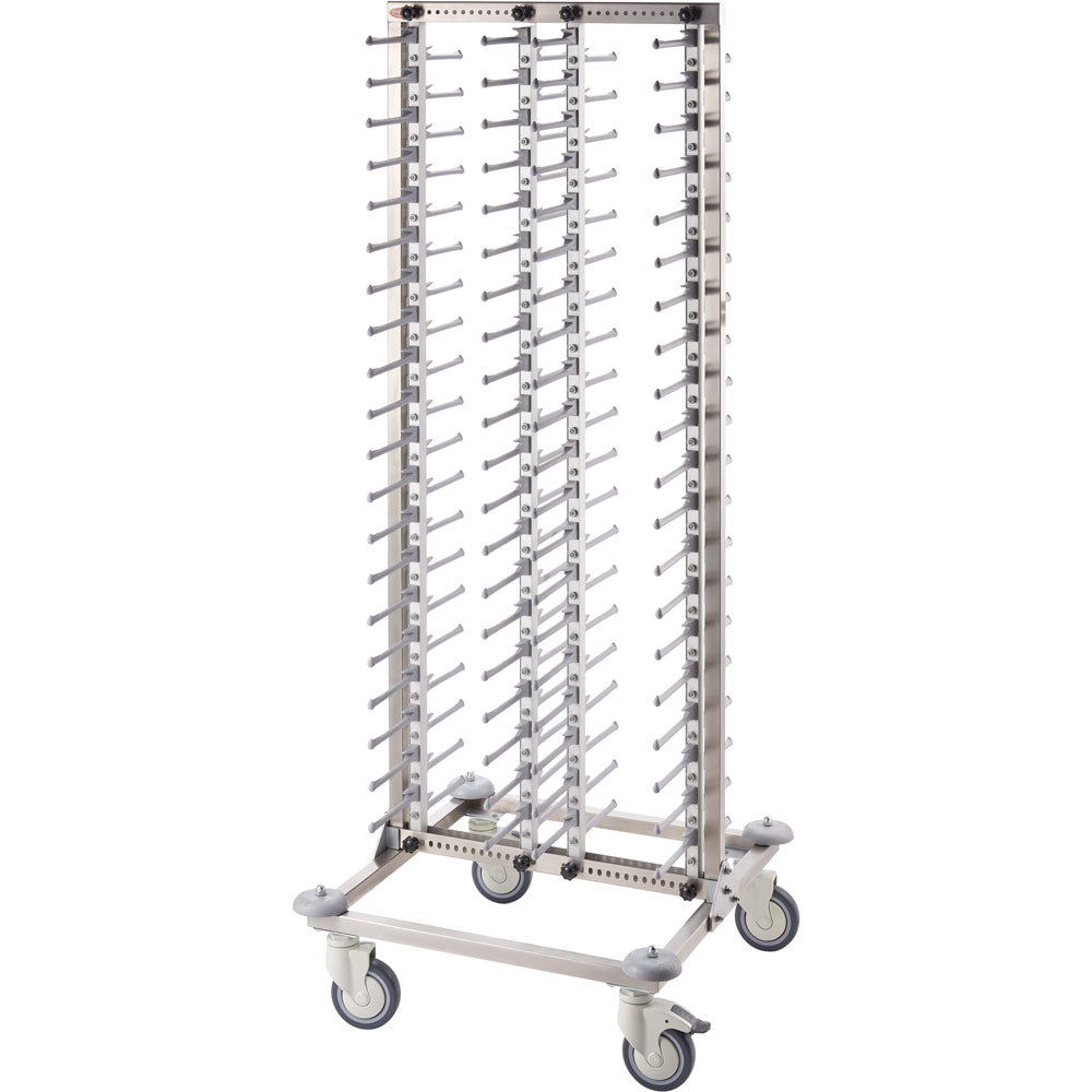 Stalgast Tellerwagen (bis zu 80 Tellern), Edelstahl, Silber, 720x720x1820mm