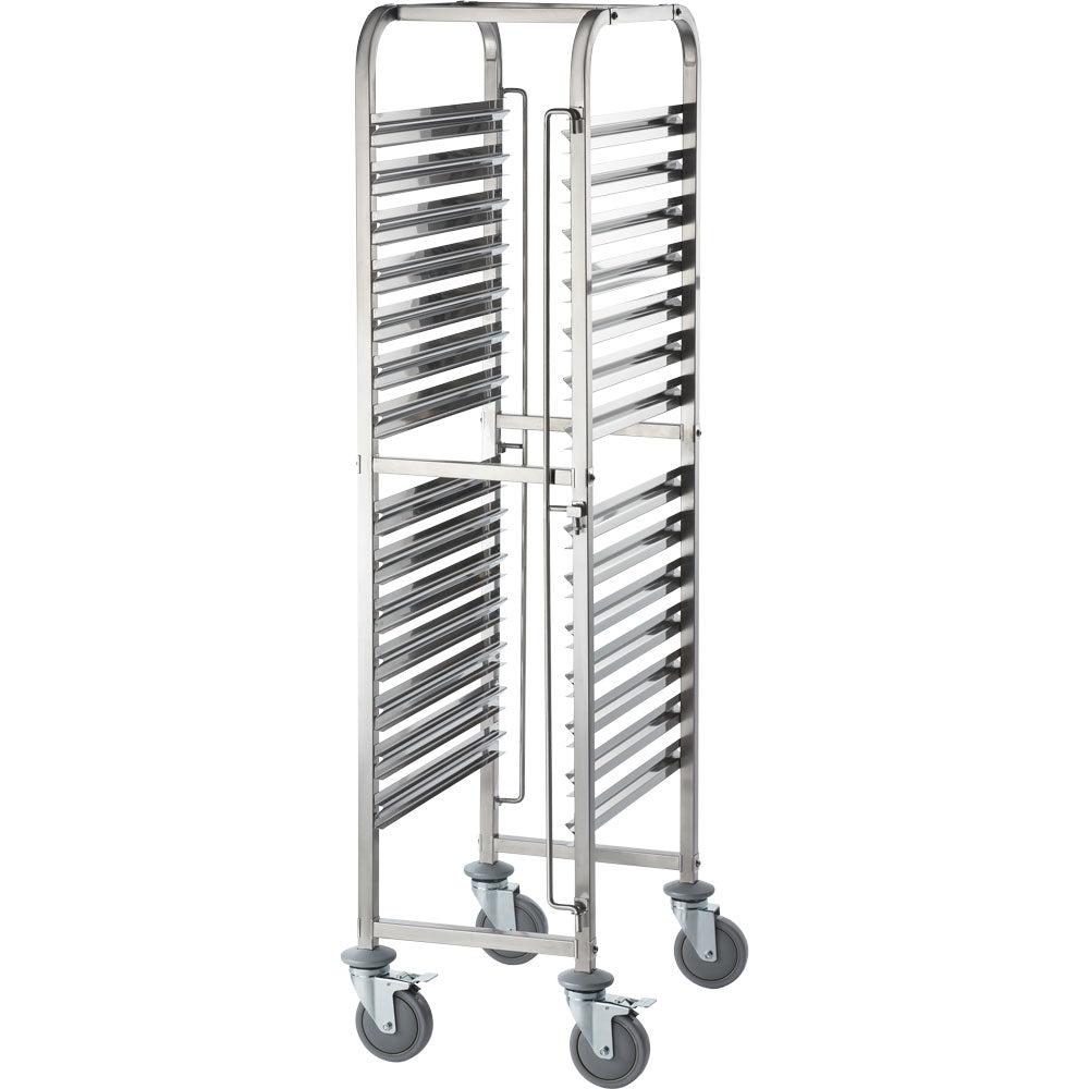 Stalgast Tablettwagen, Edelstahl, Für 14 x GN 1/1, 380x550x1735mm (BxTxH)