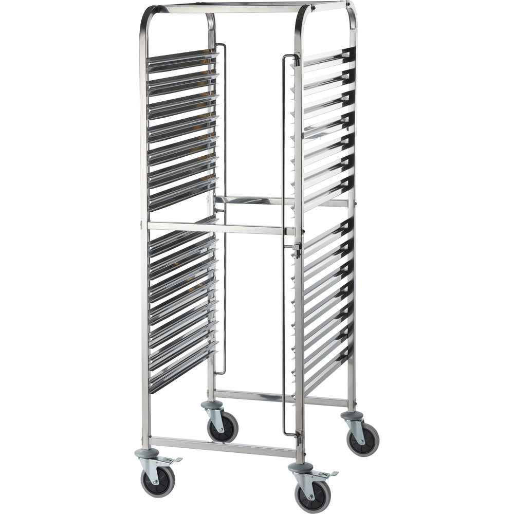 Stalgast Tablettwagen, Edelstahl, Für 14 x GN 1/2, 590x670x1735 mm (BxTxH)