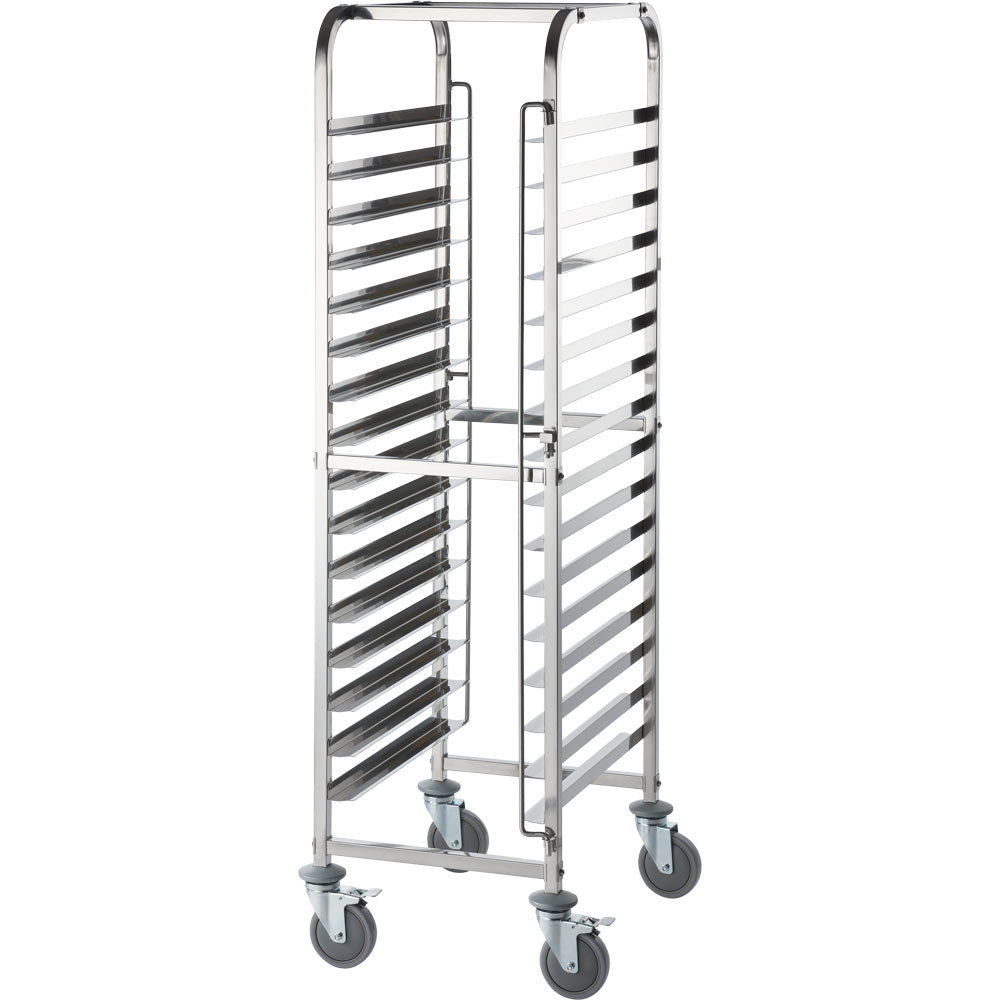 Stalgast Tablettwagen, Edelstahl, Für 16 Tabletts a 600x400 mm, 470x620x1735mm