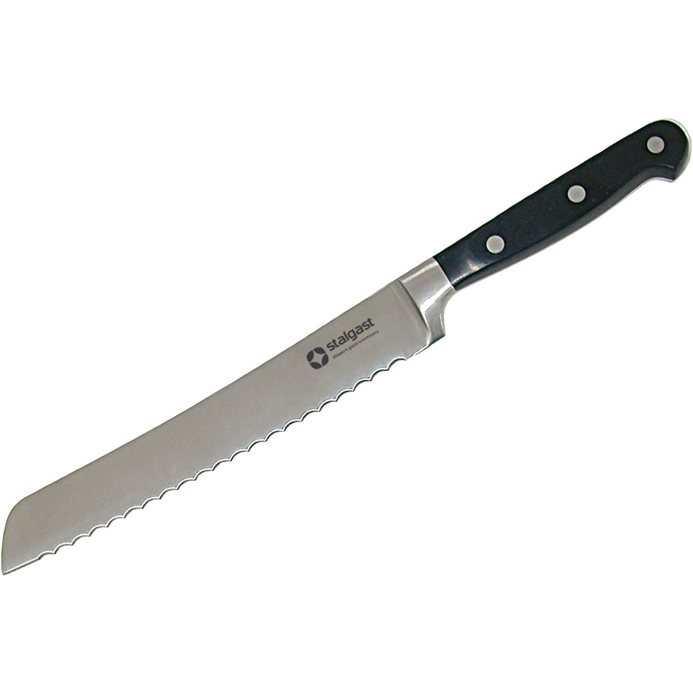 Stalgast Brotmesser, Edelstahl, Schwarz, Klingenlänge: 200mm
