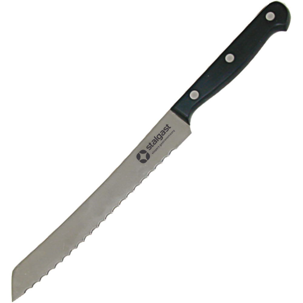 Stalgast Brotmesser, Edelstahl, Schwarz, Klingenlänge: 195mm