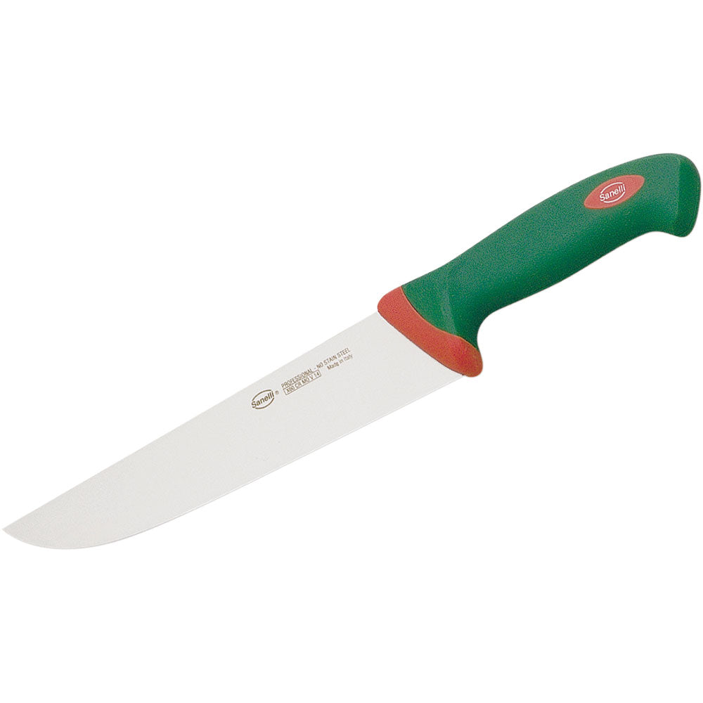 Sanelli Küchenmesser, Edelstahl, Grün, Ergonomischer Griff, Klingenlänge: 180mm