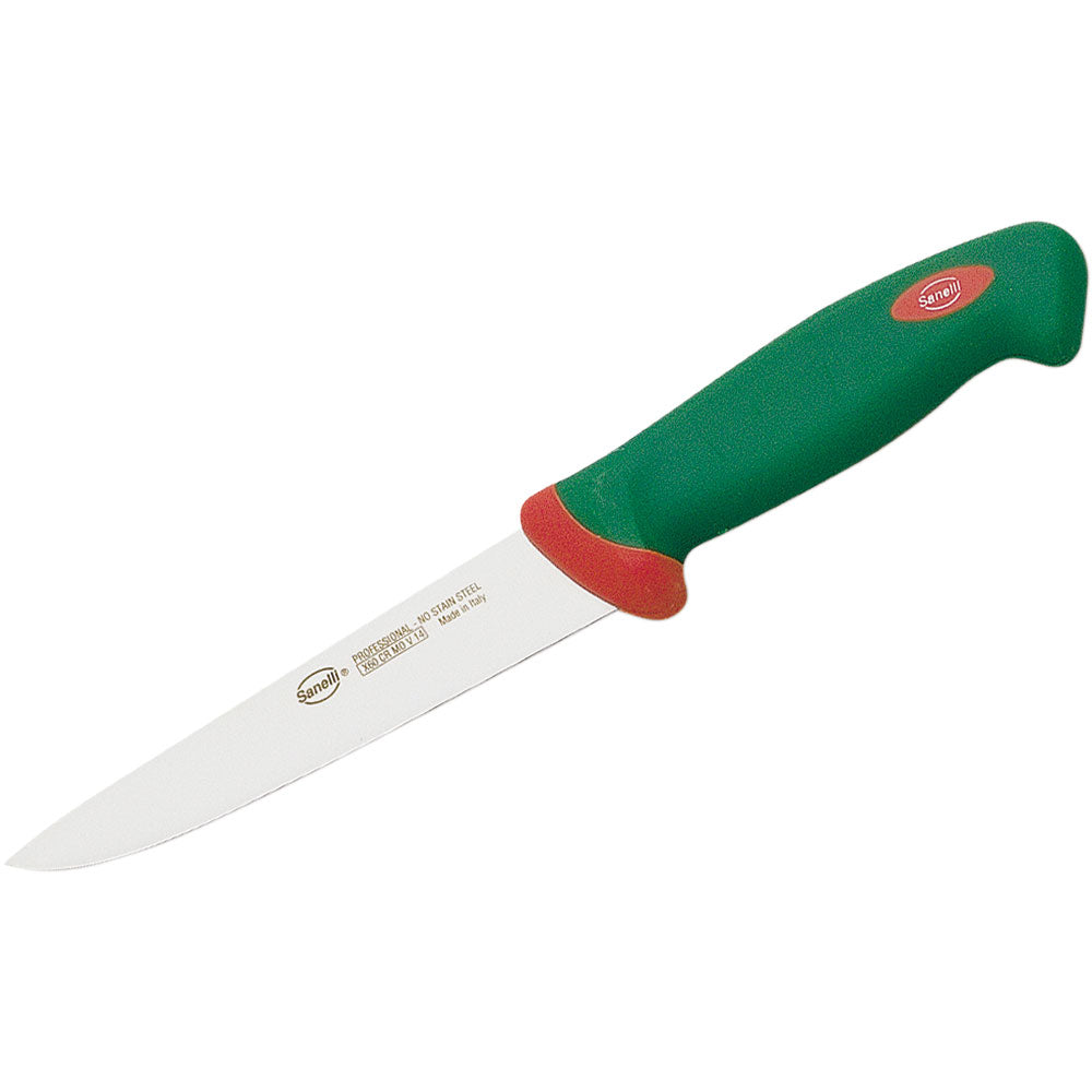 Sanelli Spickmesser, Edelstahl, Grün, Ergonomischer Griff, Klingenlänge: 115mm