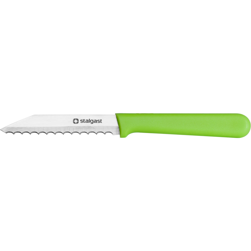Stalgast Brötchenmesser, Stahl, Grün, Klingenlänge: 85mm