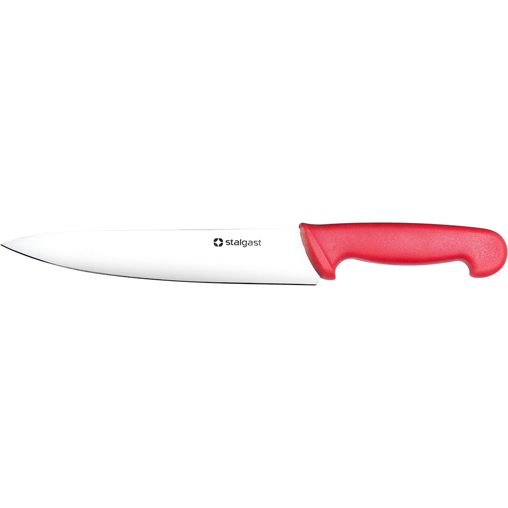 Stalgast Küchenmesser (HACCP), Edelstahl, Rot, Klingenlänge: 220mm