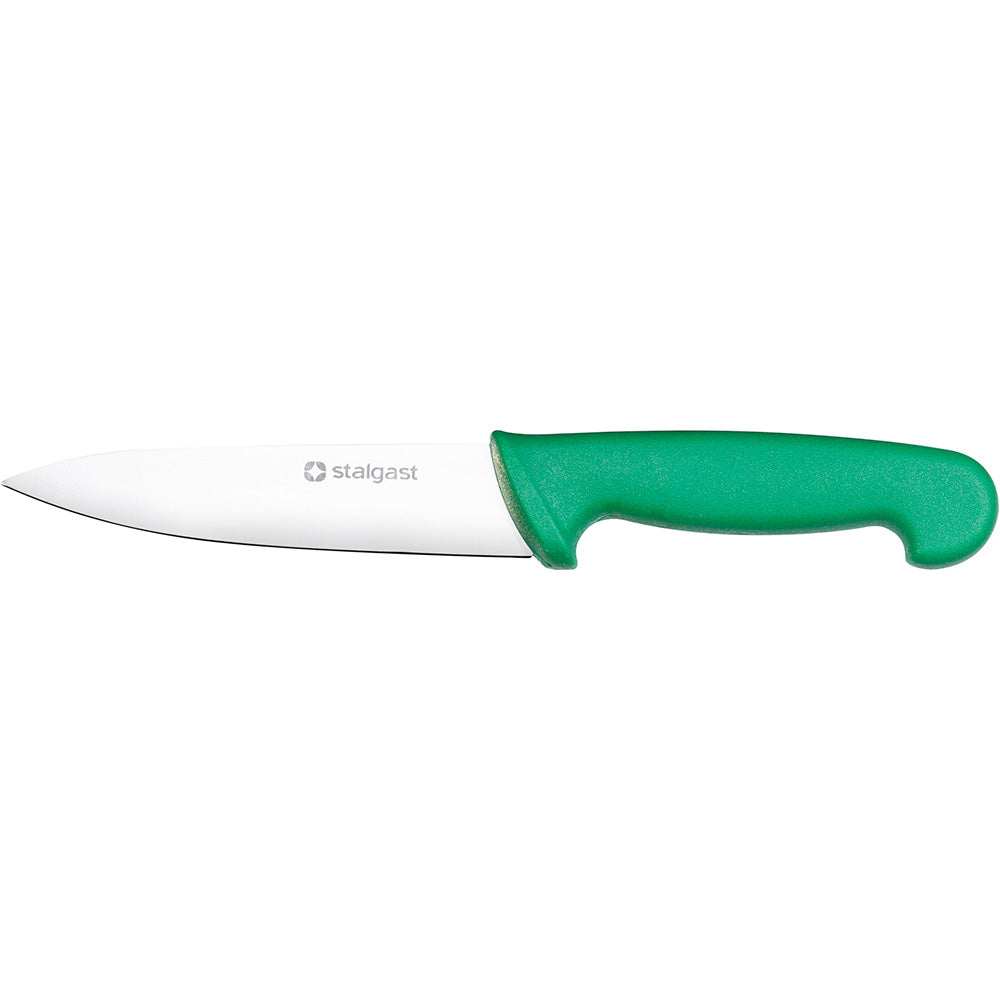 Stalgast Küchenmesser (HACCP), Edelstahl, Grün, Klingenlänge: 220mm