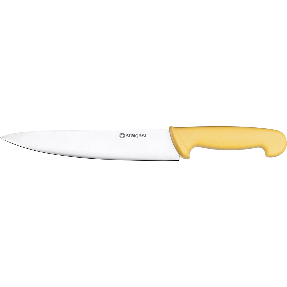 Stalgast Küchenmesser (HACCP), Edelstahl, Gelb, Klingenlänge: 220mm