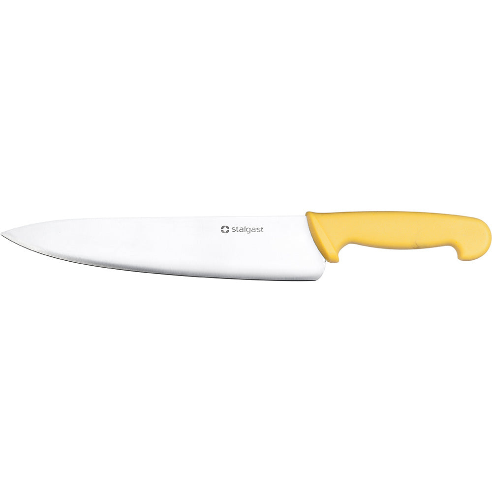 Stalgast Kochmesser (HACCP), Edelstahl, Gelb, Klingenlänge: 250mm