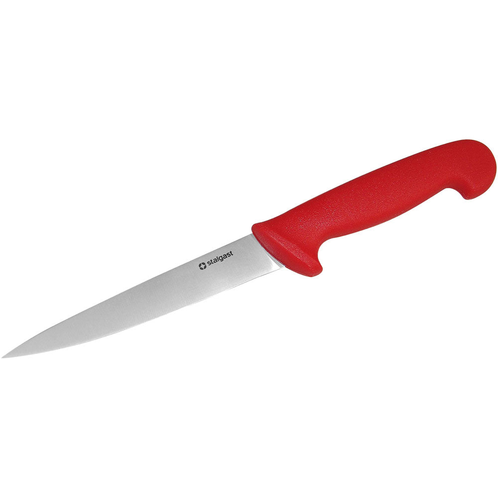 Stalgast Filetiermesser (HACCP), Edelstahl, Rot, Klingenlänge: 160mm