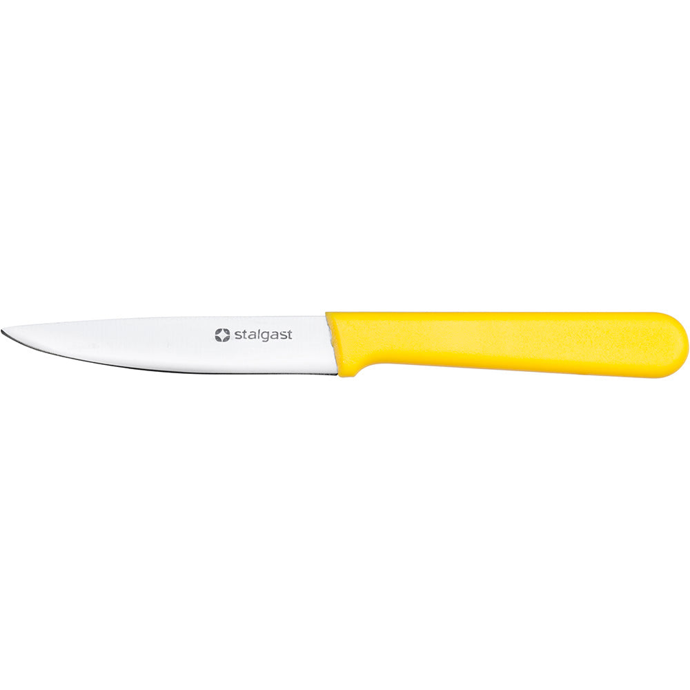Stalgast Schälmesser (HACCP), Edelstahl, Gelb, Klingenlänge: 90mm