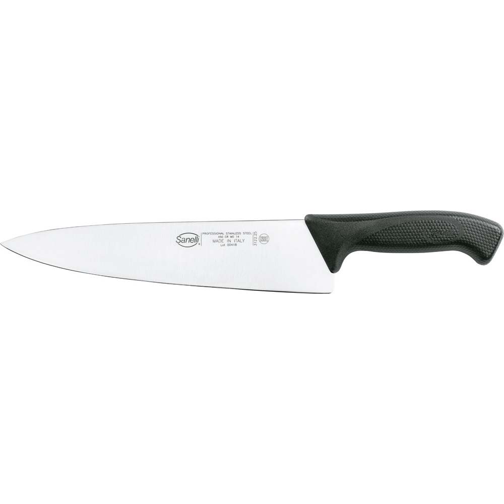 Sanelli Skin Kochmesser, Edelstahl, Schwarz, Klingenlänge: 255mm