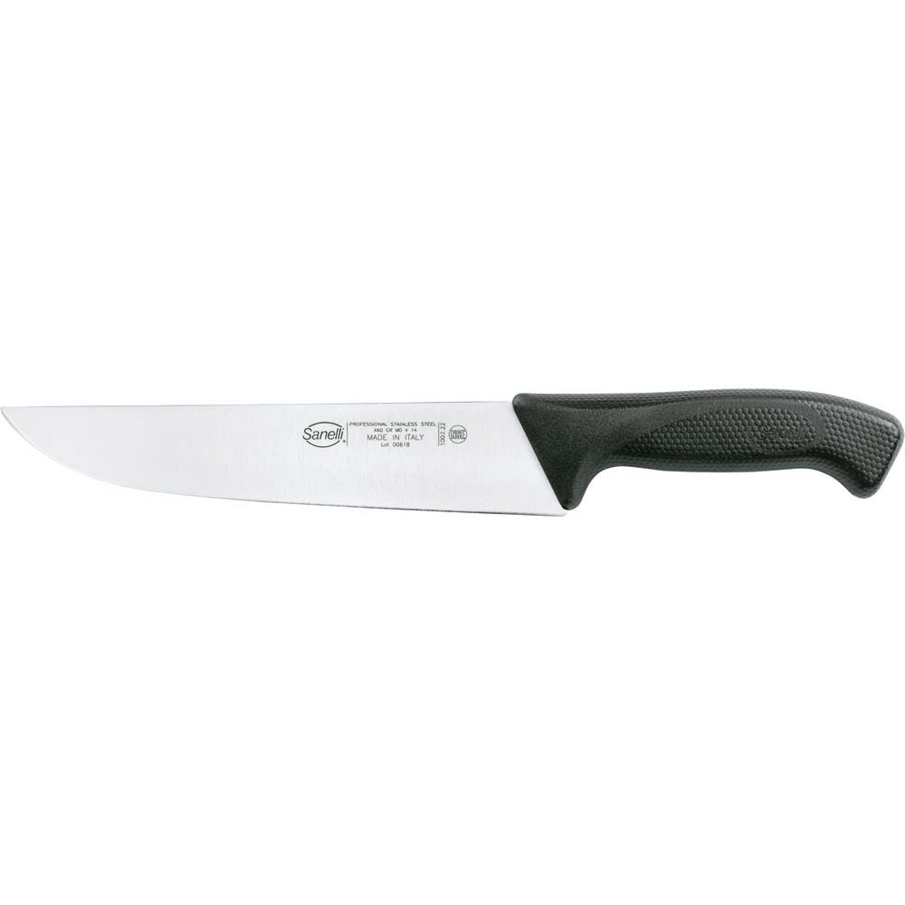 Sanelli Skin Küchenmesser, Edelstahl, Schwarz, Klingenlänge: 230mm