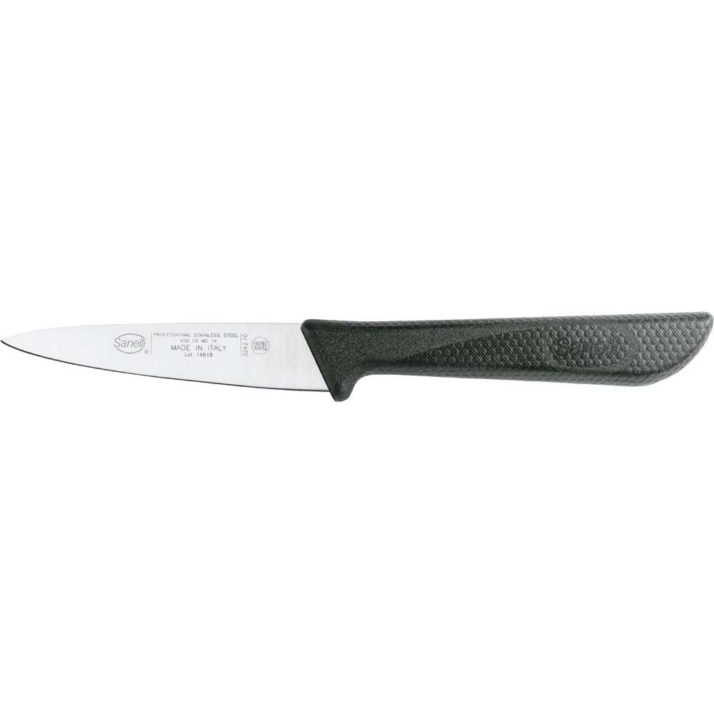 Sanelli Skin Schälmesser, Edelstahl, Schwarz, Klingenlänge: 95mm