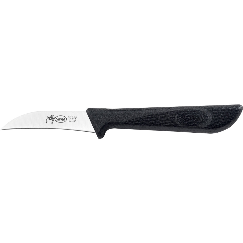 Sanelli Skin Gemüsemesser, Edelstahl, Schwarz, Klingenlänge: 70mm