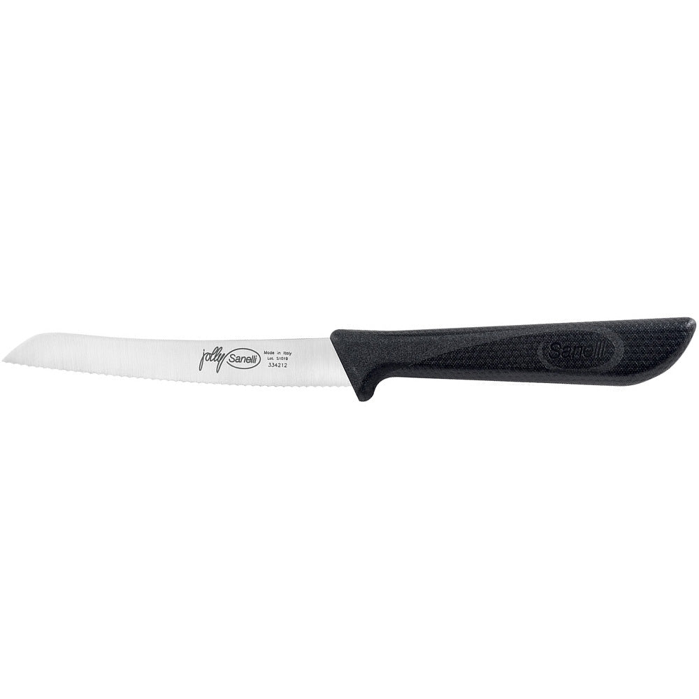 Sanelli Skin Tomatenmesser, Edelstahl, Schwarz, Klingenlänge: 120mm