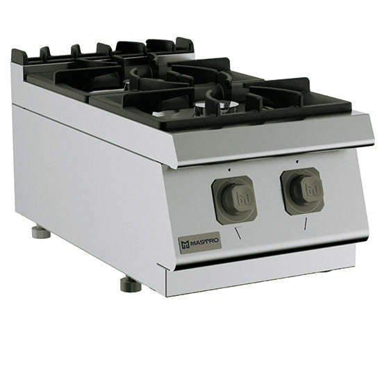 Mastro Gaskochfeld, Tischmodell, 2 Brenner, 13kW
