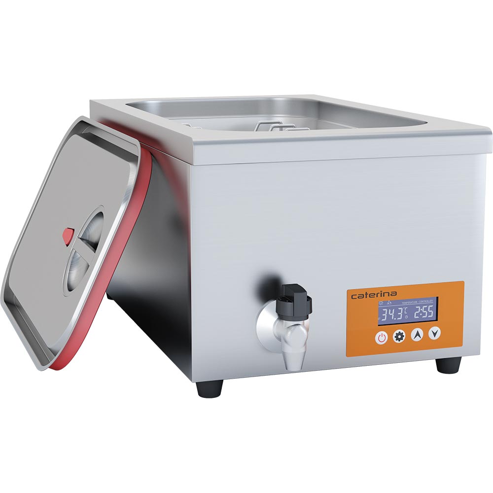 Stalgast Sous-Vide-Komplettgerät, GN1/1, Edelstahl, 0,7kW, Inhalt: 24L, 620x300x360mm