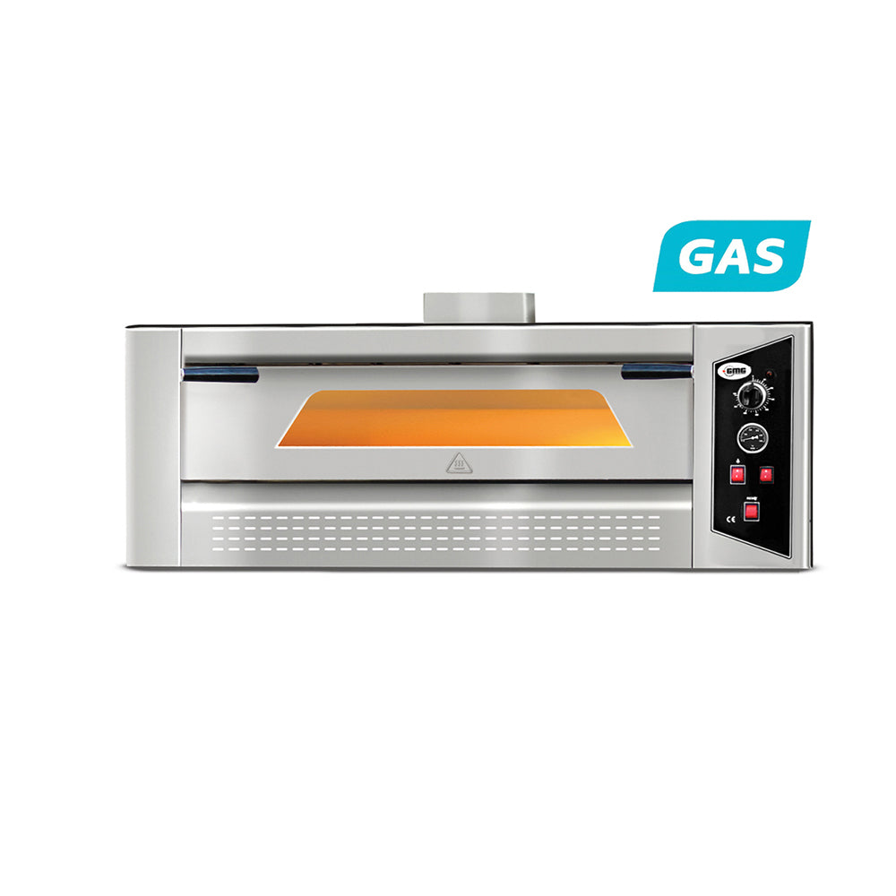 GMG Gas Pizzaofen, 1 Backkammer für 6 Pizzen à Ø30cm, Boden aus Schamott, 16,2kW (PFG-6)
