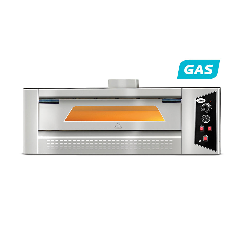 GMG Gas Pizzaofen PFG-9 mit 1 Backkammer für 9 Pizzen à Ø30cm - Boden aus Schamott, 22 kW