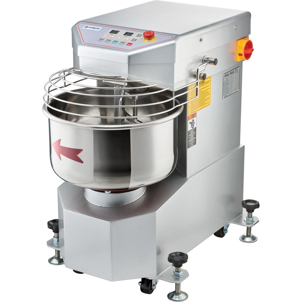 Stalgast Spiral-Teigknetmaschine Dough-Master, automatische Steuerung, 23 Liter, 1,3kW, 730x550x770mm