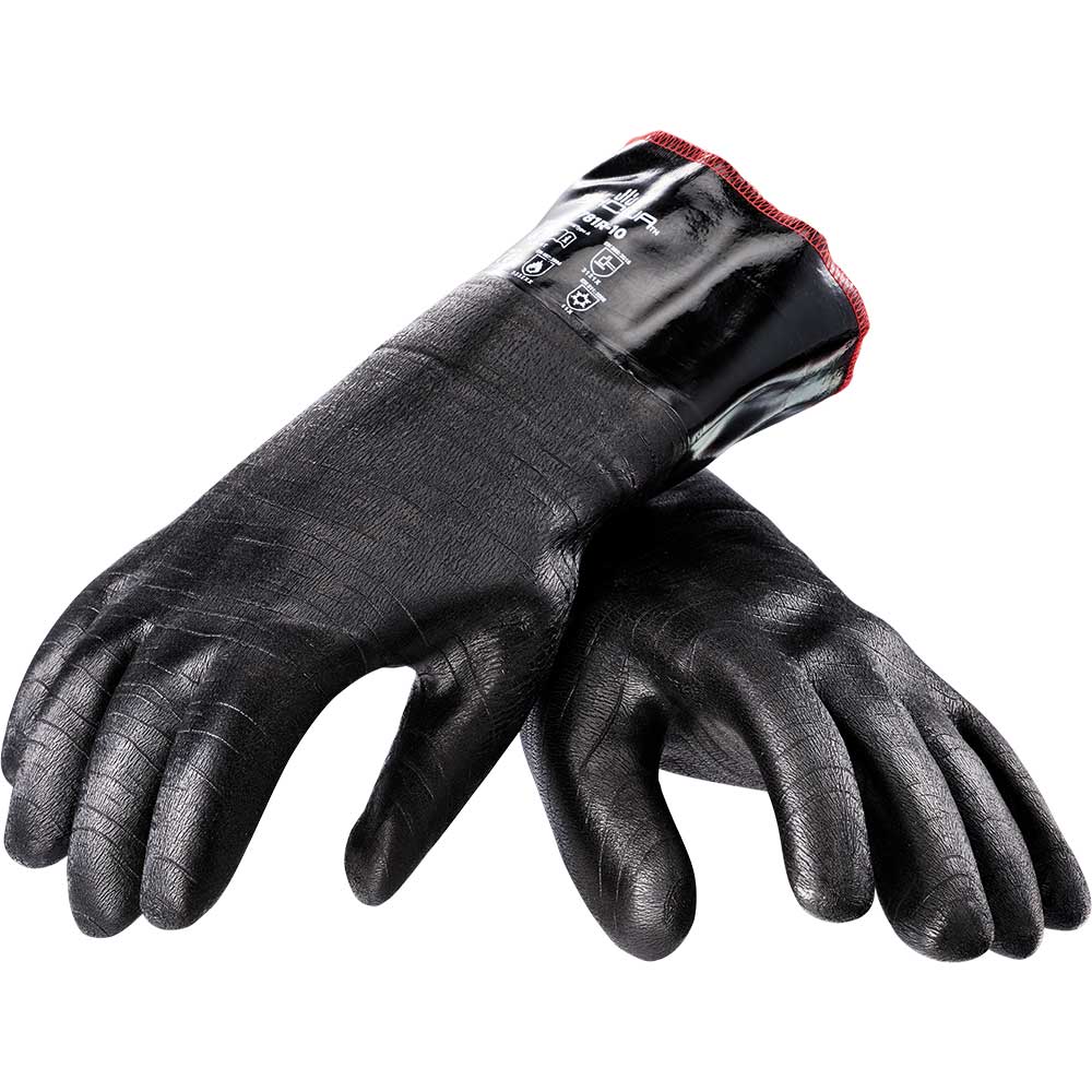 Stalgast Neopren-Ofenhandschuhe, ölresistent, fünf Finger, hitzebeständig bis 300 °C