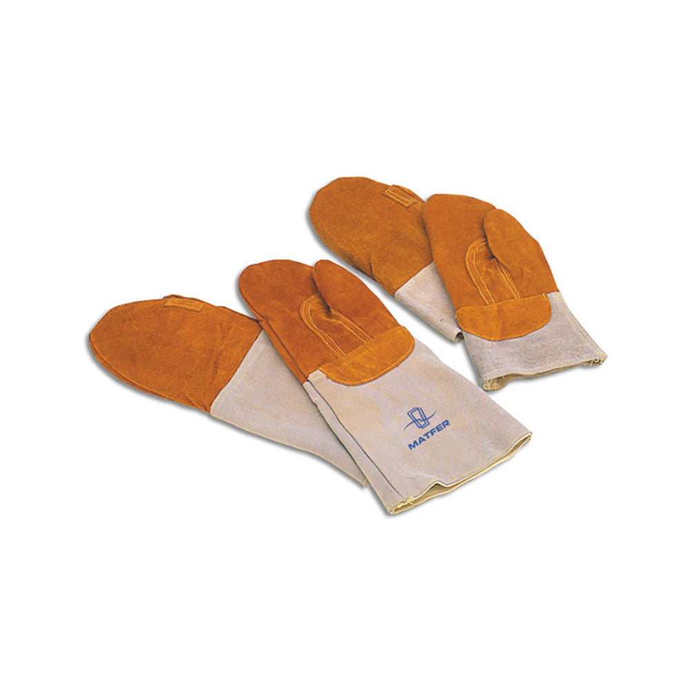 Stalgast Ofenhandschuhe (Fäustlinge), Leder, Länge: 410mm