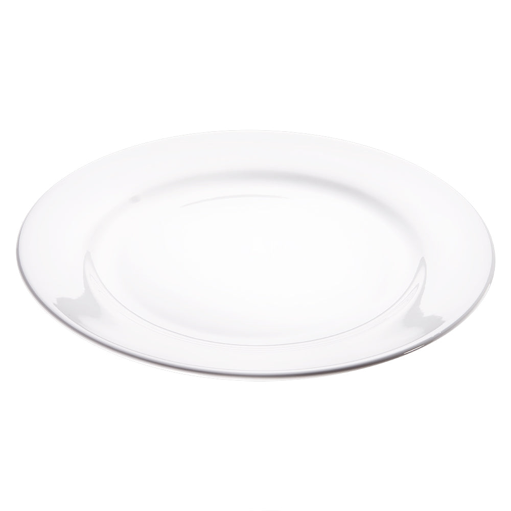 Stalgast Flacher Teller, reinweißes Hotelporzellan, Serie Isabell, Ø 310 mm