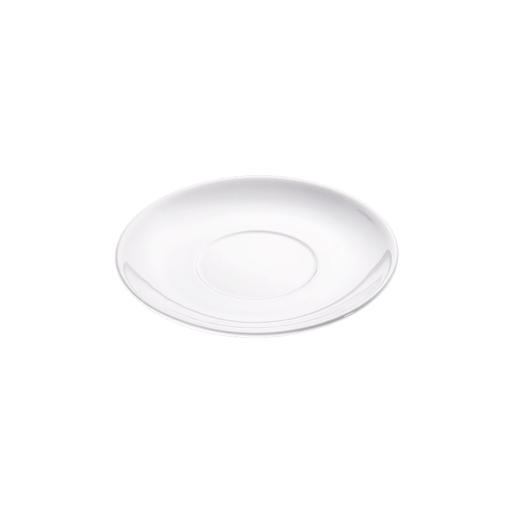 Stalgast Suppen-Untertasse, klein, reinweißes Hotelporzellan, Serie Isabell, Ø 140 mm
