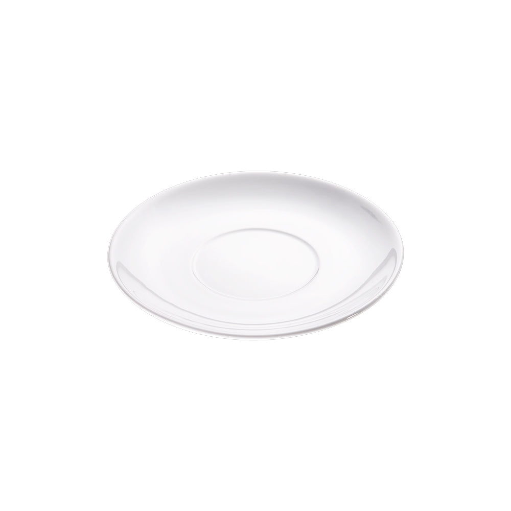 Stalgast Suppen-Untertasse, groß, reinweißes Hotelporzellan, Serie Isabell, Ø 140 mm